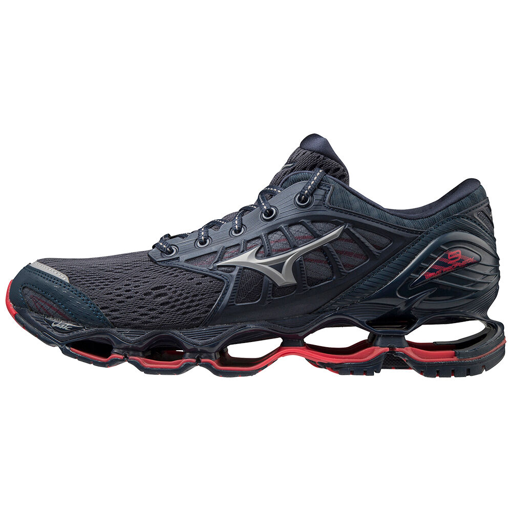 Zapatillas Running Mizuno Wave Prophecy 9 Hombre Indigo/Gris España TUNW-75320